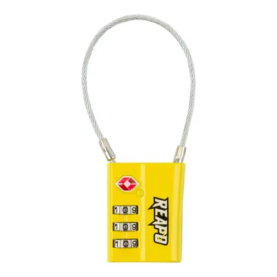 XL Zahlenschloss TSA Lock, Gelb - Reapo