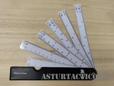 Escalimetro Dezi 6 Reglas - Sherman Survival