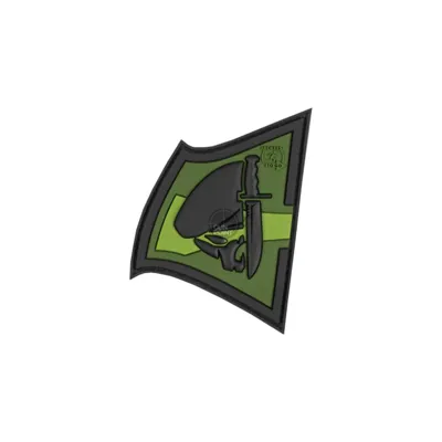 Rebel Skull Rubber Patch Forest - JTG