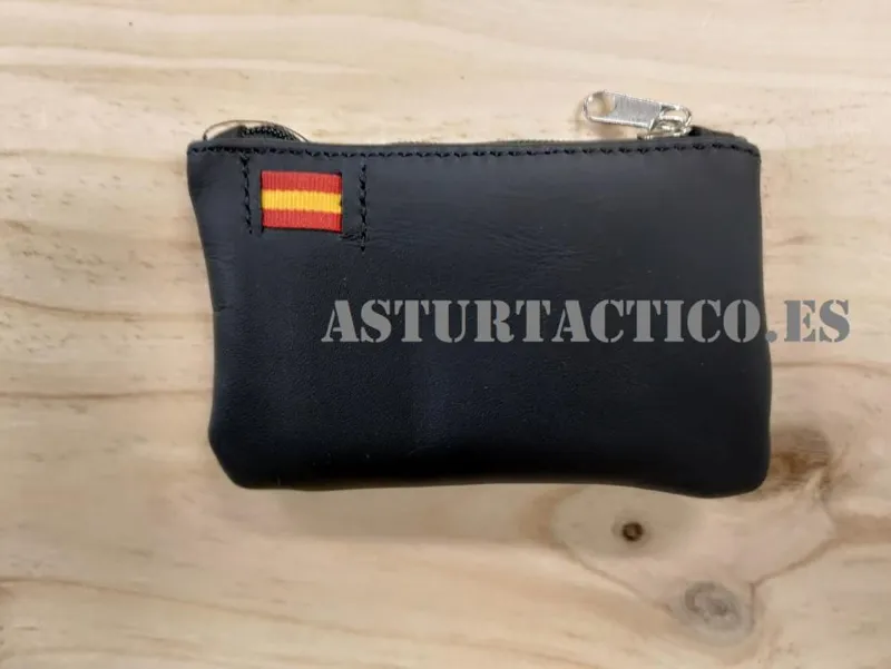 Monedero con Bandera · Negro