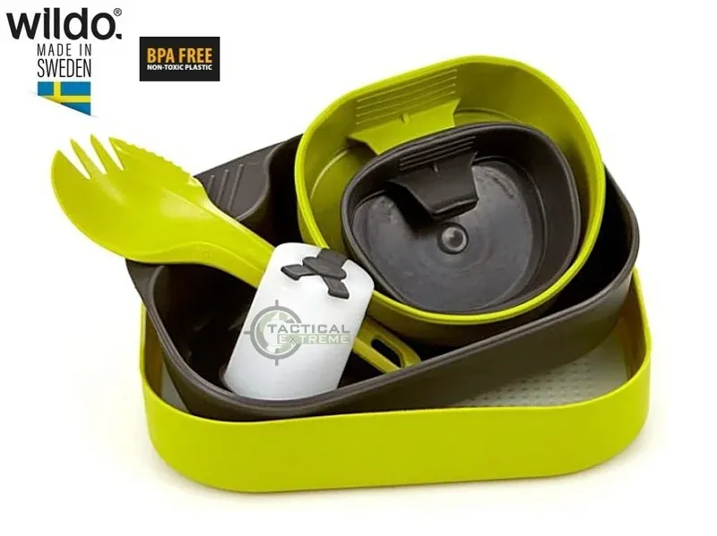 Wildo Σετ Φαγητού Camp-A-Box Duo Complete Lime · Gris