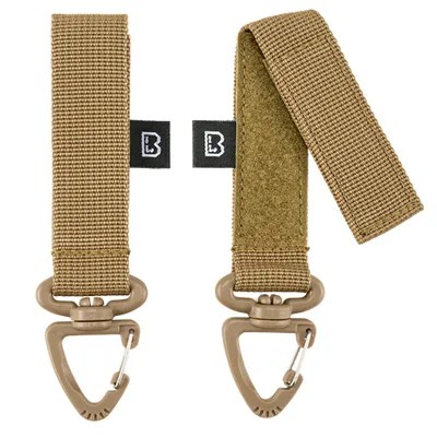 Gürtelschlaufe Mit Karabiner 2ER Pack Camel - Brandit