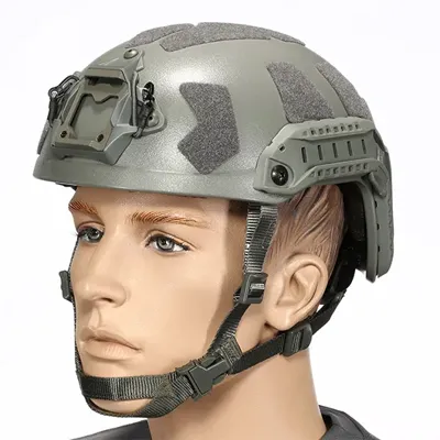 Helm FAST Railed SF Mit NVG Mount Grau - Nuprol