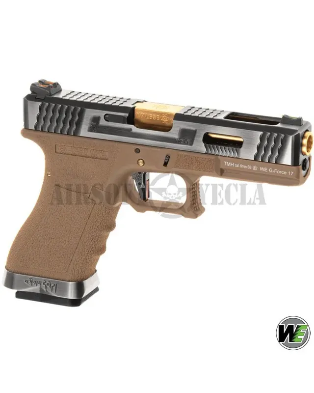 WE Airsoft G-Force 17 SV · Gold tan