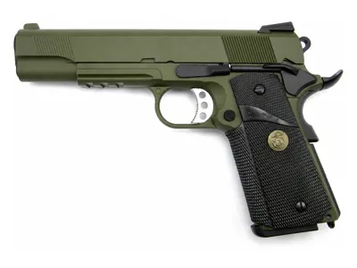 Airsoftová Pistole M.e.u. SOC Rail- Olivová, Celokov - WE Airsoft