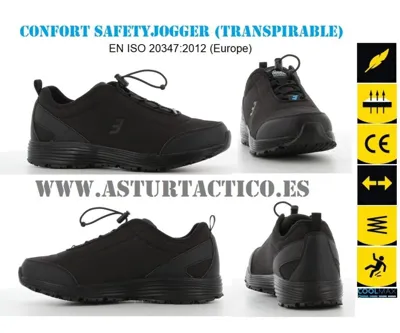 Zapato Deportivo Transpirable de Uniformidad Safety Jogger