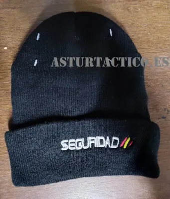 Gorro de Punto Térmico para el Frio ‘Seguridad’ con Bandera