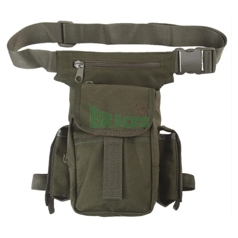 Mil-Tec Multi Pack Cosciale Multitasche · Verde nero verde