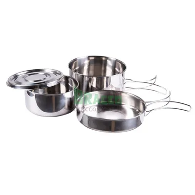 Popote Stainless Steel Da 4 Pezzi - Mil-Tec