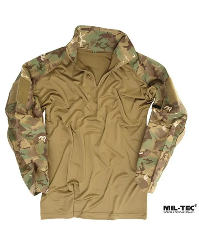 Camisa Táctica con Coderas Warrior · Multicam
