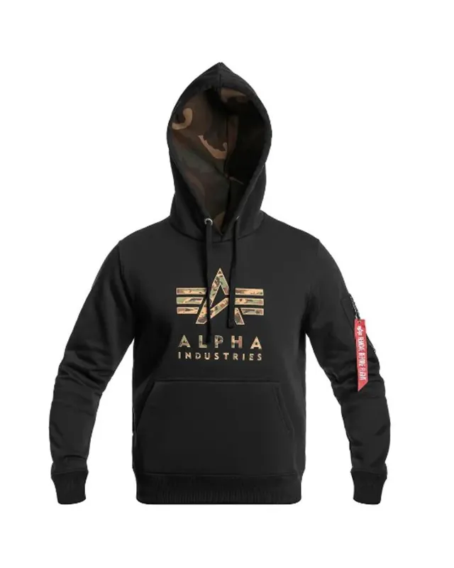 Sudadera con Capucha · Camo negro