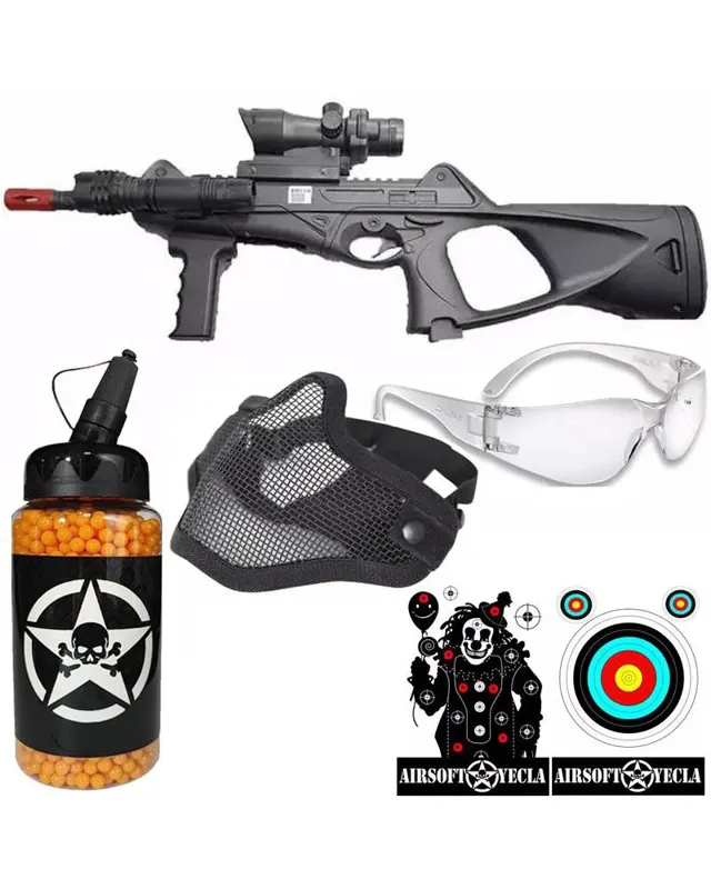 Kit Completo Rifle de Muelle (8901A) · Negro