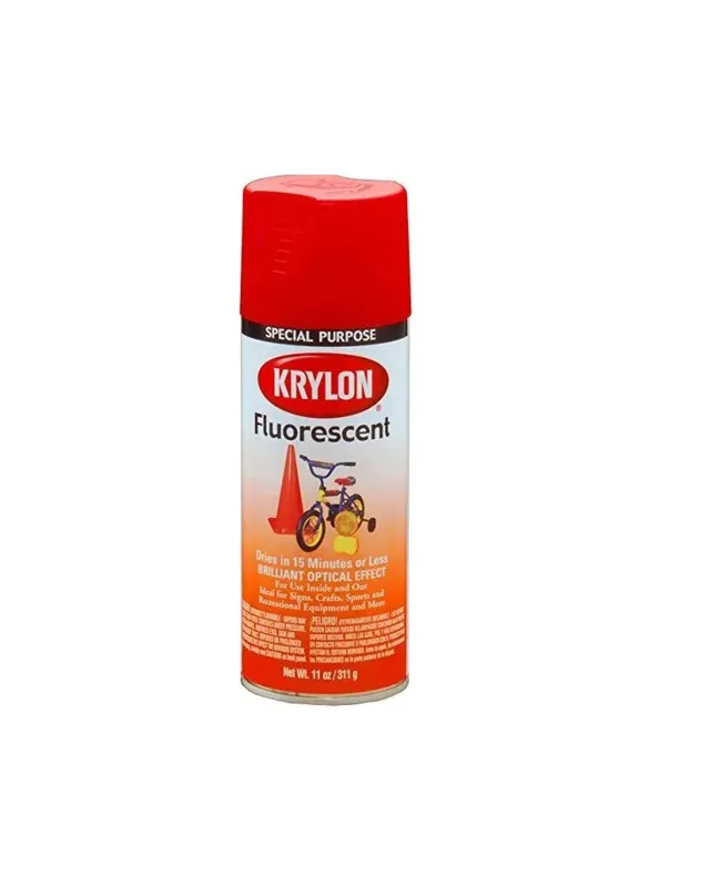 Krylon Fluorescent Paint · Rojo