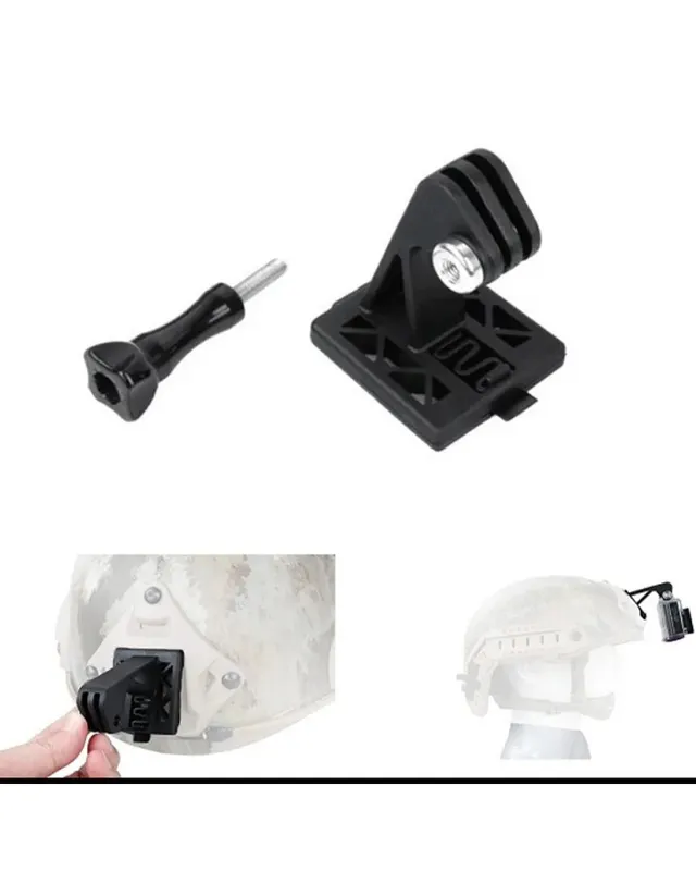 Soporte Casco para Go Pro · Negro