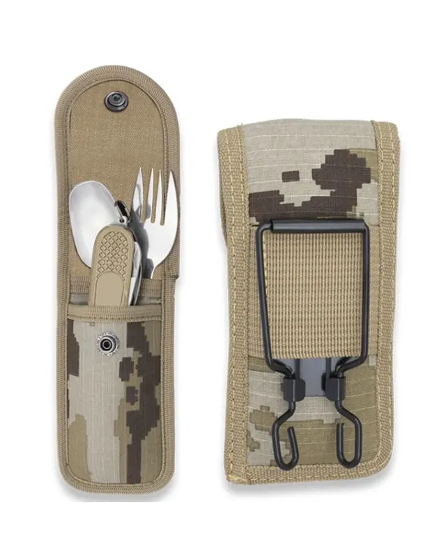 Cubiertos Camping con Funda
