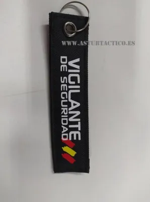 Llavero de Tela Vigilante de Seguridad