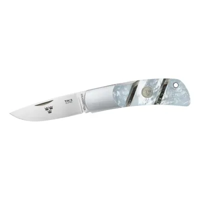 TK3MOPC - 3g • Madreperla • Bolster Inox • Funda Cordura - Fallkniven