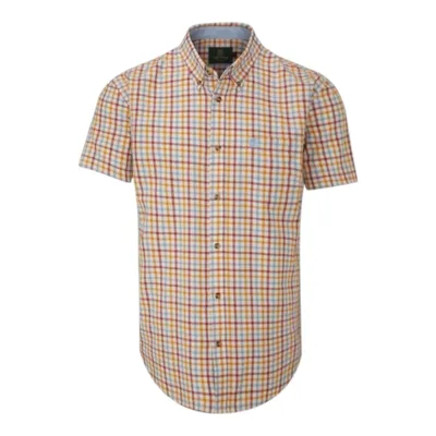 Camisa Manga Corta Wick Check - Oxford Blue