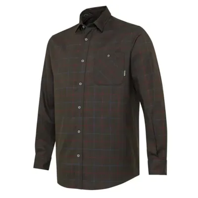 Camisa Elástica Jargo Bark & Burgundy Check - Beretta