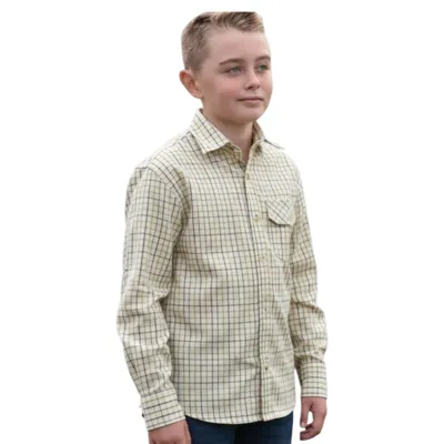 Camisa Darwen para Niño y Niña Manga Larga - Oxford Blue