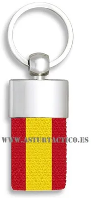 Llavero Bandera de España y Metal
