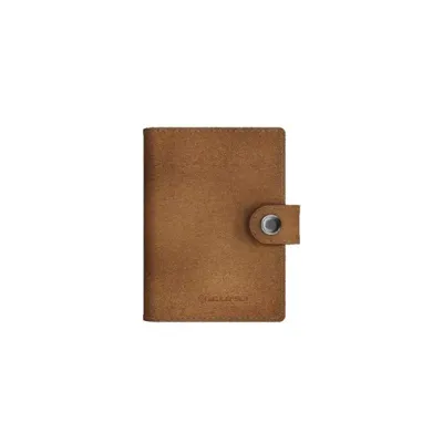 Cartera Tarjetero de Piel con Linterna y Protector de Tarjetas 150 lm - Color Caramelo - Led Lenser