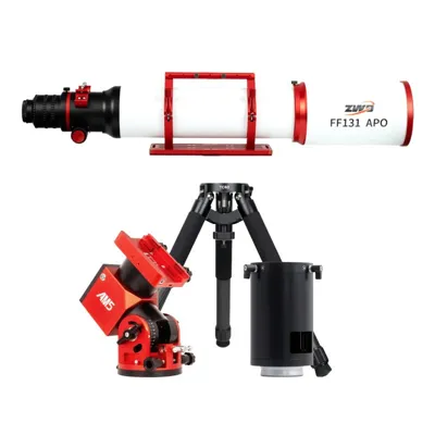 Telescopio Astronómico FF131 APO con Montura AM5N, Trípode TC40 y Extensión PE200 - ZWO