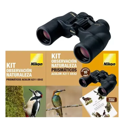 Aculon A211 8x42 - Kit Observacion Naturaleza - Nikon