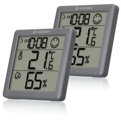 Juego de 2 Termómetros/Higrómetros Climate Smile - Bresser