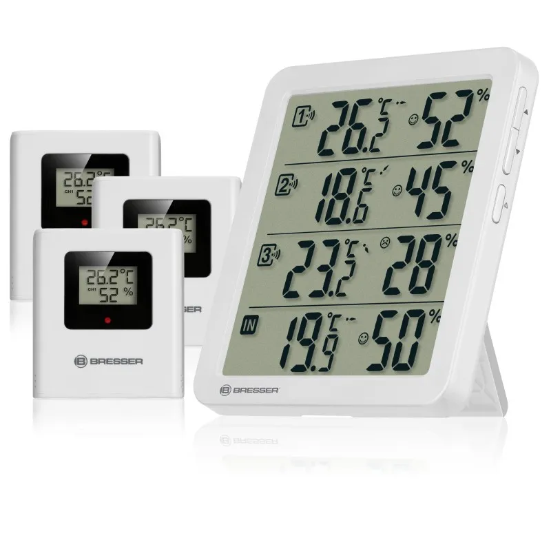 Bresser Quadro NV Termómetro e Higrómetro · Blanco