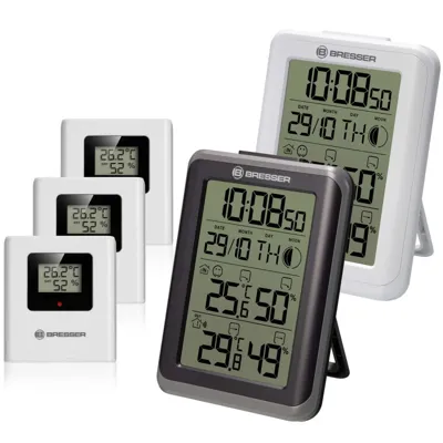 Conjunto de Termómetro Inalámbrico Jumbo ClimaTemp IO - Bresser