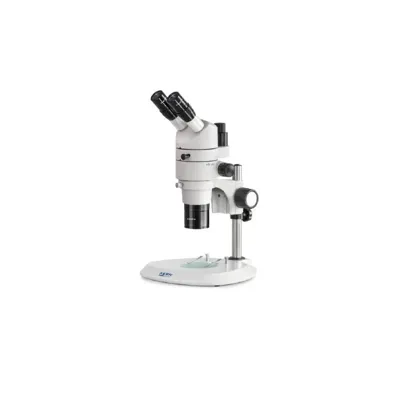 Microscopio Estereoscópico con Zoom Trinocular Paralela: 0,8-8,0x: HWF10X22: 3W LED - Kern Optics