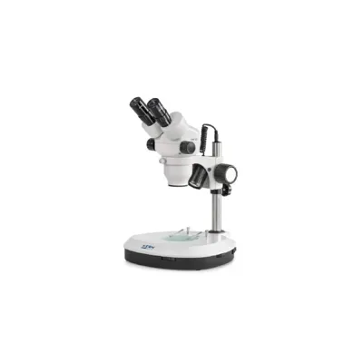 Microscopio Estereoscópico con Zoom Trinocular Greenough: 0,7-4,5x: HSWF10X23: 3W LED - Kern Optics
