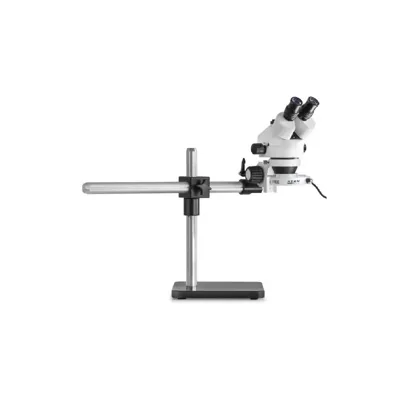 Juego de Microscopio Estereoscópico Trinocular 0,7-4,5x: Caball. Bra. Art. (Placa), Anular LED - Kern Optics
