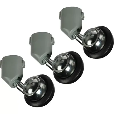 Juego de Tres Ruedas de 75mm con Frenos. Hembra 22mm - Manfrotto