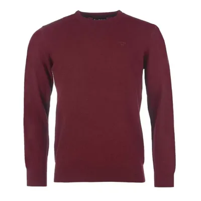 Essential Lambswool Crew Neck Maroon - Barbour