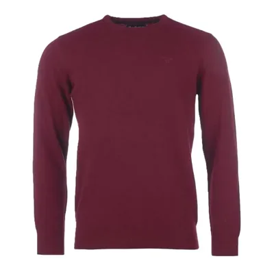 Essential Lambswool Crew Neck Maroon - Barbour
