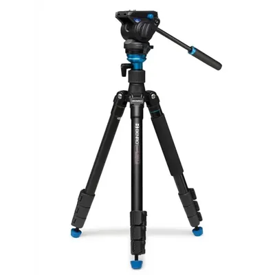 Trípode de Aluminio Aero 4 + Rótula S4 + Funda + Correa + Pinchos - Benro