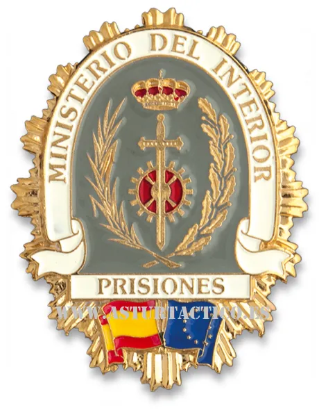 Placa para Cartera, Ministerio del Interior, Prisiones