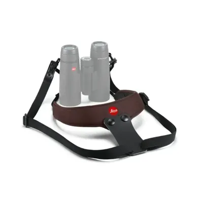 Neoprene Binocular Strap Sport, Chocolate - Leica