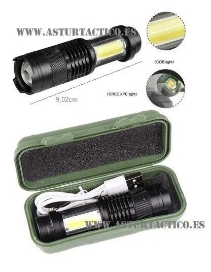 Mini Linterna LED Cree USB