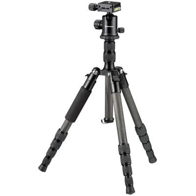Trípode de Carbono para Fotografía BR-2205-N1 Hasta 8 kg, Utilizable Como Trípode de Suelo y Trípode de Tres Patas - Bresser