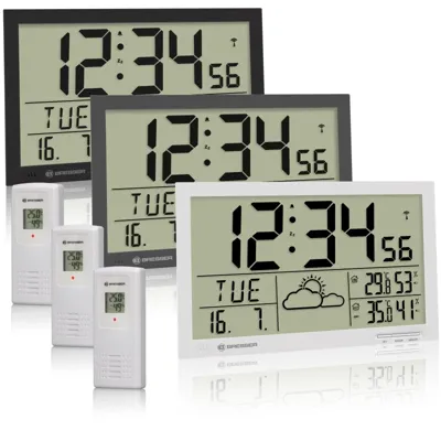 Reloj Meteorológico de Pared MyTime Jumbo LCD - Bresser