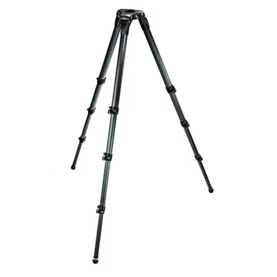 Trípode de Video MPRO 536. 4 Secciones. para Semi Esfera 75/100. F. Carbono - Manfrotto