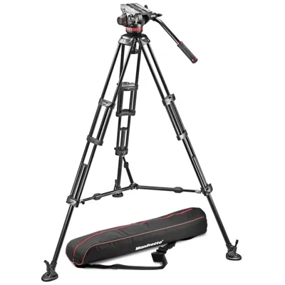 Video con Trípode Aluminio Pro 546B + Rótula MVH502A - Manfrotto