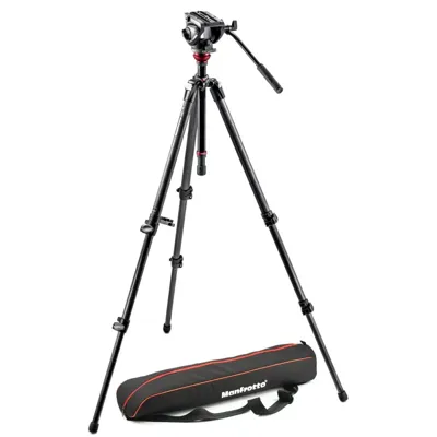 Video con Trípode Fibra de Carbono MDEVE 755CX3 + Rótula MVH500AH - Manfrotto