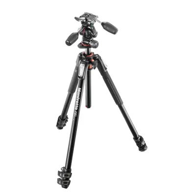 Trípode 190XPRO 3 Secciones con Rótula 3 Way- Aluminio - Manfrotto