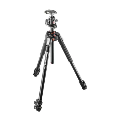 Trípode 190XPRO 3 Secc. con Rótula de Bola XPRO - Aluminio - Manfrotto