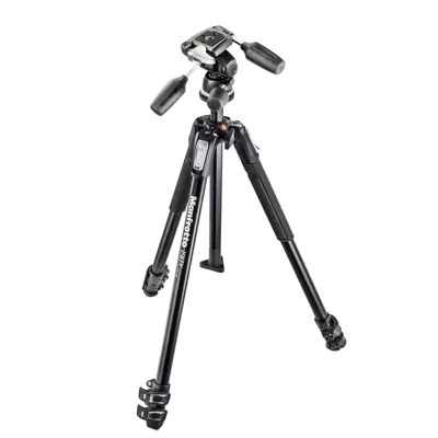 Trípode 190x 3 Secciones con Rótula 804 MkII 3 Way - Aluminio - Manfrotto