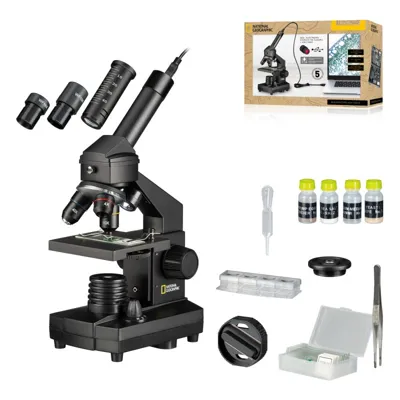 ? 40X-1024X Microscopio (Maleta y Ocular USB Incluidos) - National Geographic